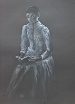 Jäljennös H. Schjerfbeck/rippikoulutyttö