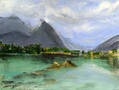 Lomakohde 23 x 30 akryyli v.2020
