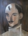 Jäljennös H. Schjerfbeck/Miekkailija /40 x 30 v.2019