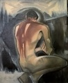 Jäljennös H. Schjerfbeck /Ryöväri paratiisin portilla 40x33 v.2019