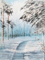Polulla pysyen 40 x 30 akryyli v. 2024
