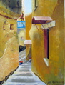 Keltaisilla kujilla 40 x 30