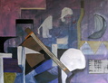 Kubistinen asetelma 40 x 50