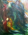 Talvea odotellessa 50 x 40 öljy